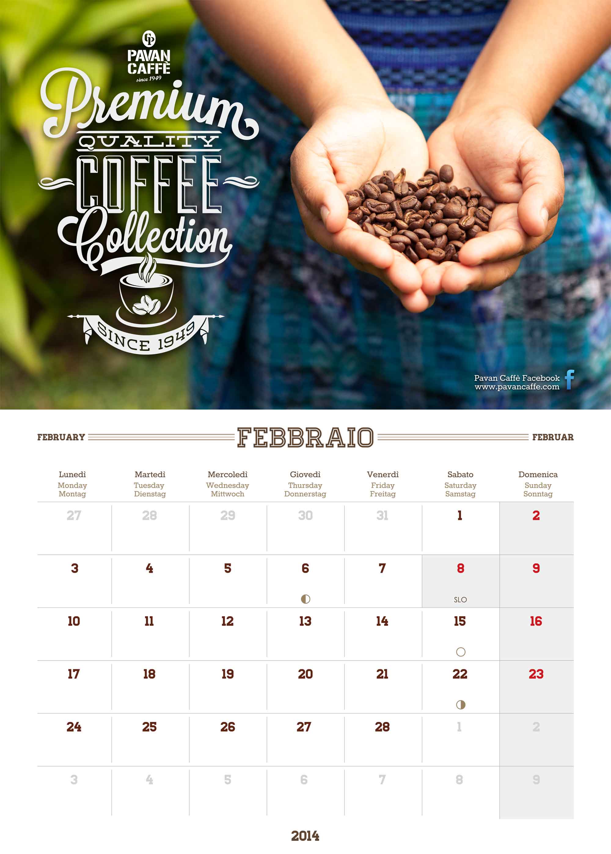 Pavan Caffè 2014 Kalender Februar